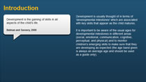 Child development and learning disability
