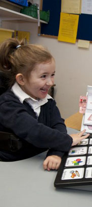 girl at desk