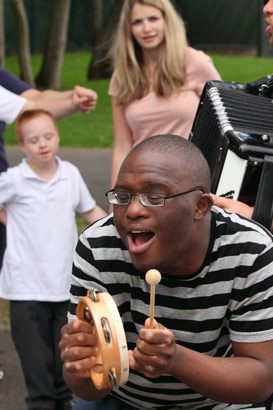 black boy in playground