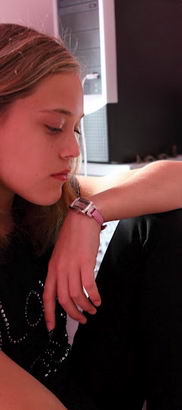 Jade, a teenage girl who suffers from
<abbr title=