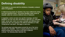 Defining disability