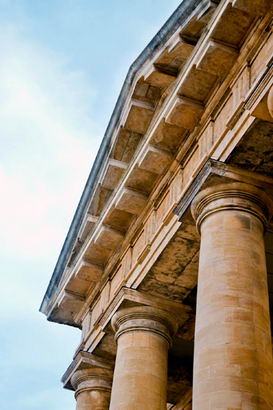 Neo classical columns of a legal establishment