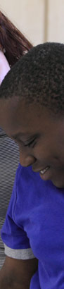 Teenage boy receives care and support
                  from teacher