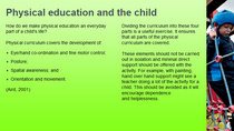 The physical curriculum (3)