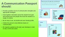 Features of a Communication Passport
