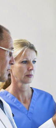 Clinicians examine an xray
in the search for a diagnosis