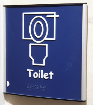 Toilet sign