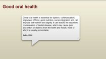 Oral health