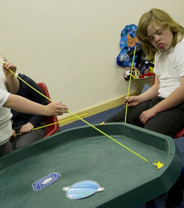 Children playing a game