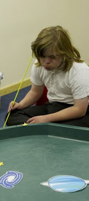 Boy playing a game